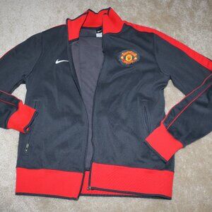 Nike Black and Red Manchester United Jacket